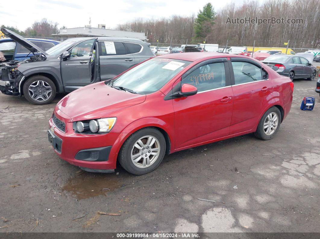 2013 Chevrolet Sonic Lt Manual Red vin: 1G1JD5SB6D4148682