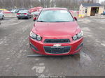 2013 Chevrolet Sonic Lt Manual Red vin: 1G1JD5SB6D4148682