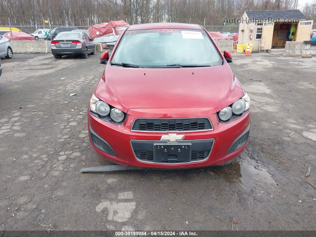 2013 Chevrolet Sonic Lt Manual Red vin: 1G1JD5SB6D4148682