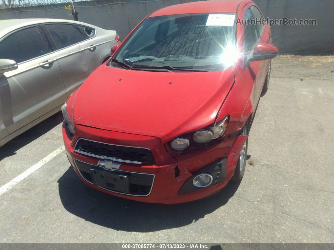 2013 Chevrolet Sonic Lt Red vin: 1G1JD5SG0D4153162