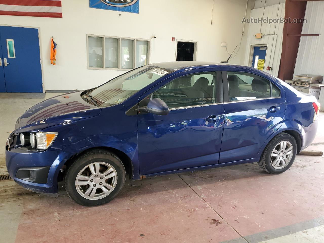 2013 Chevrolet Sonic Lt Blue vin: 1G1JD5SG8D4237696