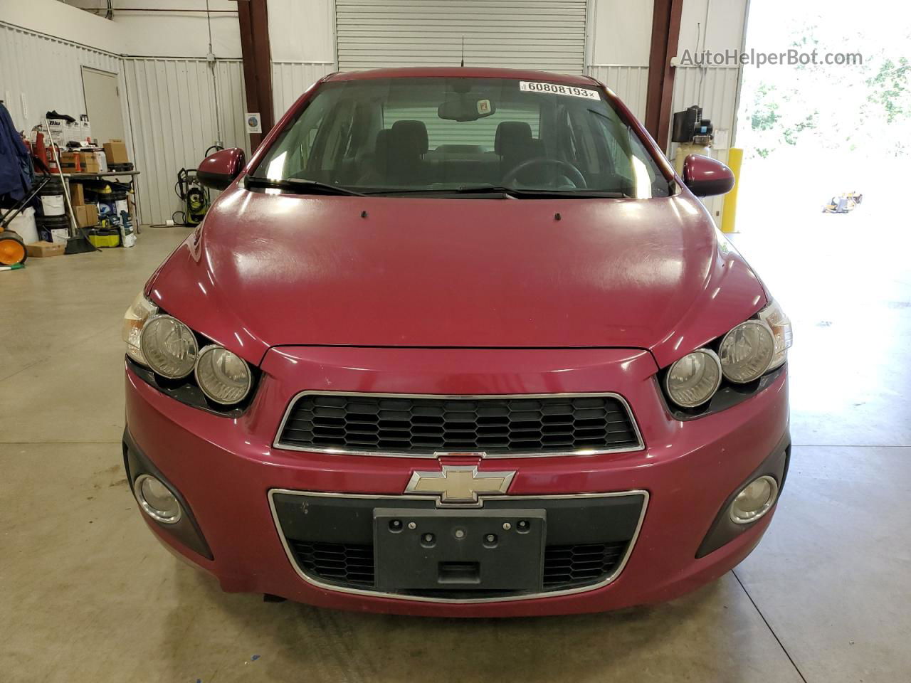 2014 Chevrolet Sonic Lt Maroon vin: 1G1JD5SH5E4126856