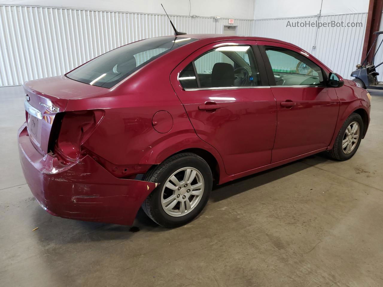 2014 Chevrolet Sonic Lt Maroon vin: 1G1JD5SH5E4126856