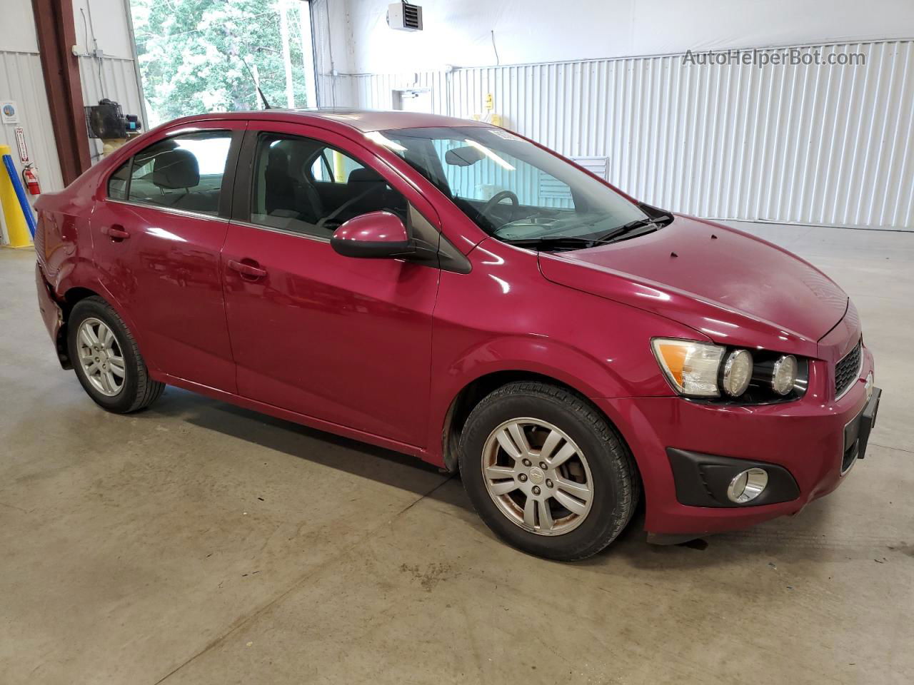 2014 Chevrolet Sonic Lt Maroon vin: 1G1JD5SH5E4126856