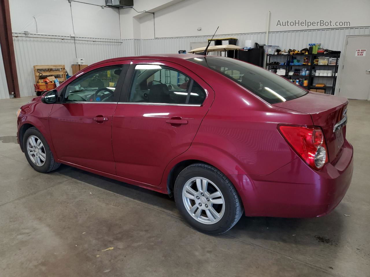 2014 Chevrolet Sonic Lt Maroon vin: 1G1JD5SH5E4126856