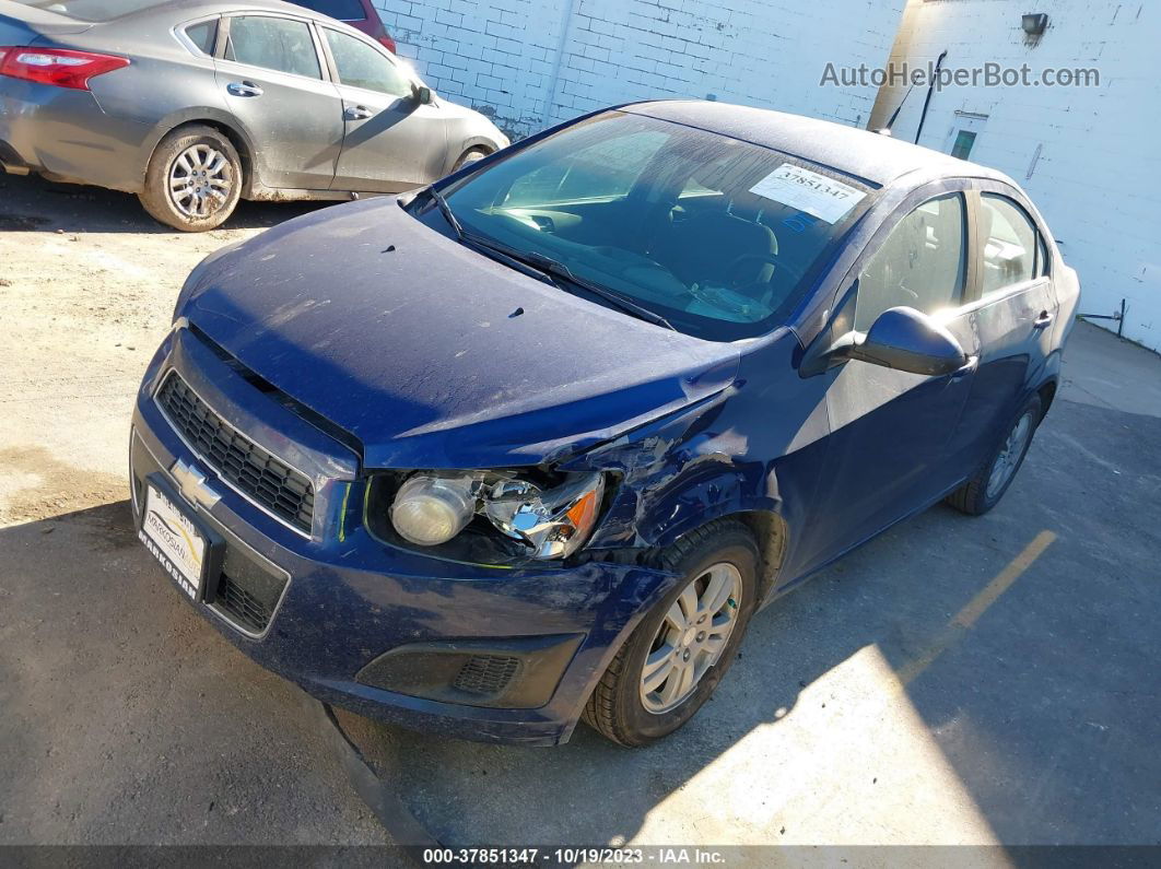 2013 Chevrolet Sonic Lt Manual Blue vin: 1G1JD5SH7D4243336