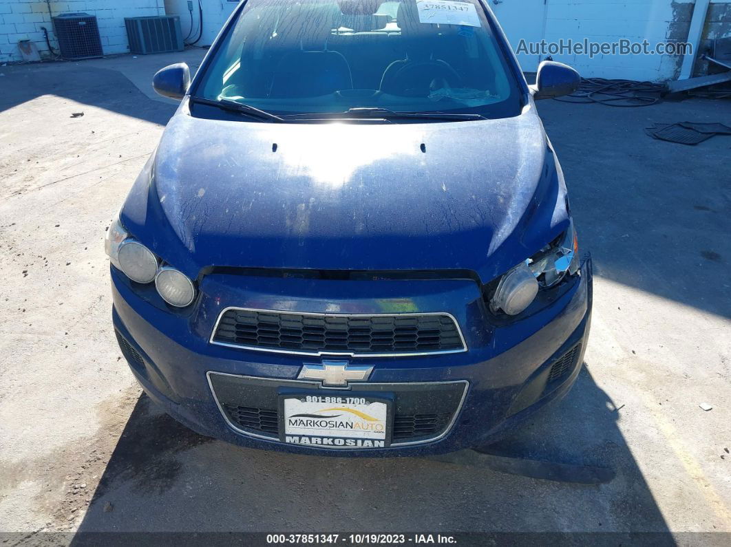 2013 Chevrolet Sonic Lt Manual Blue vin: 1G1JD5SH7D4243336