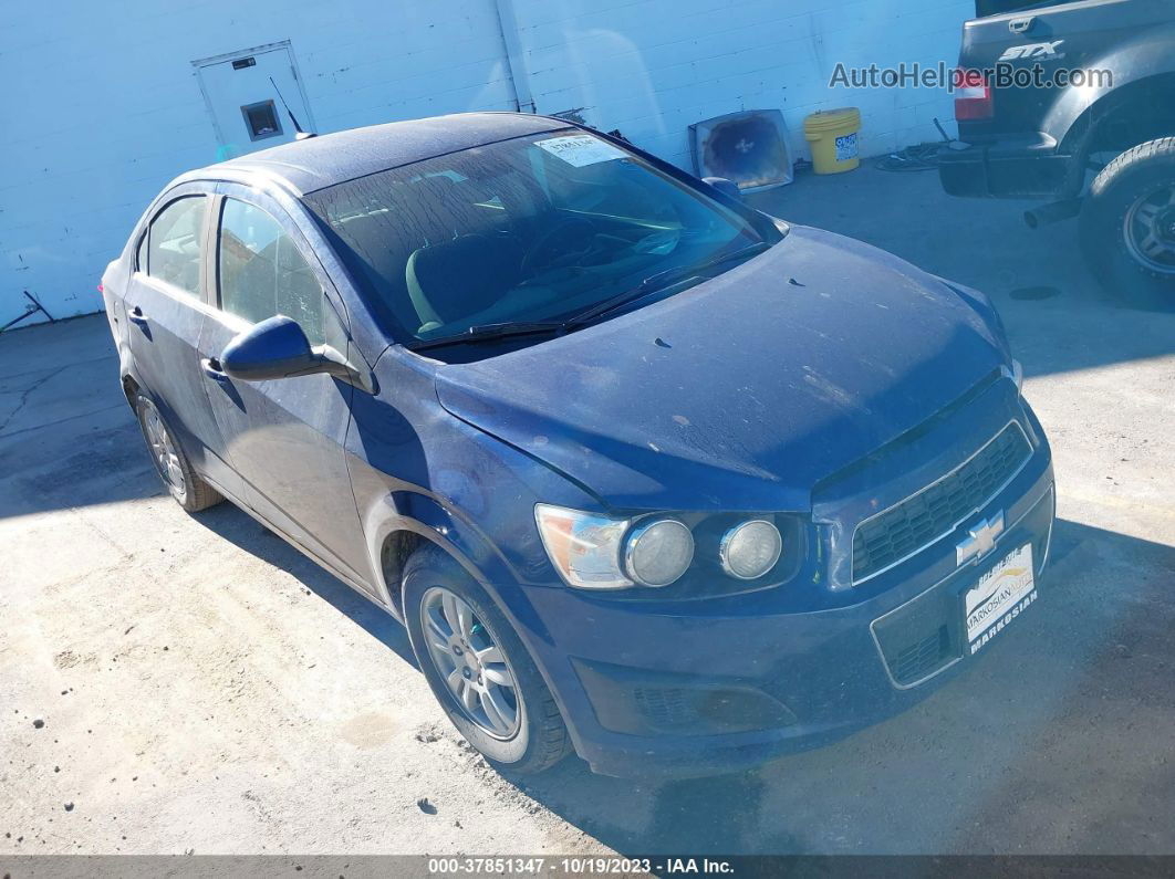 2013 Chevrolet Sonic Lt Manual Blue vin: 1G1JD5SH7D4243336