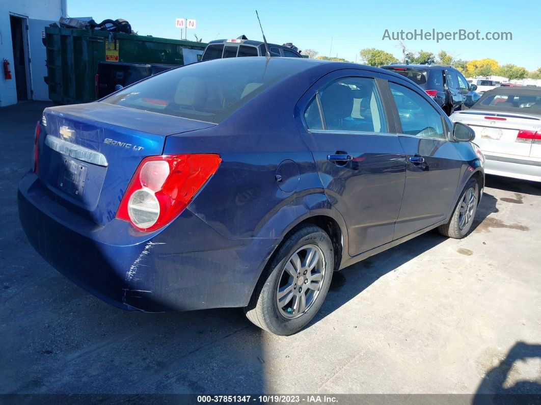 2013 Chevrolet Sonic Lt Manual Blue vin: 1G1JD5SH7D4243336