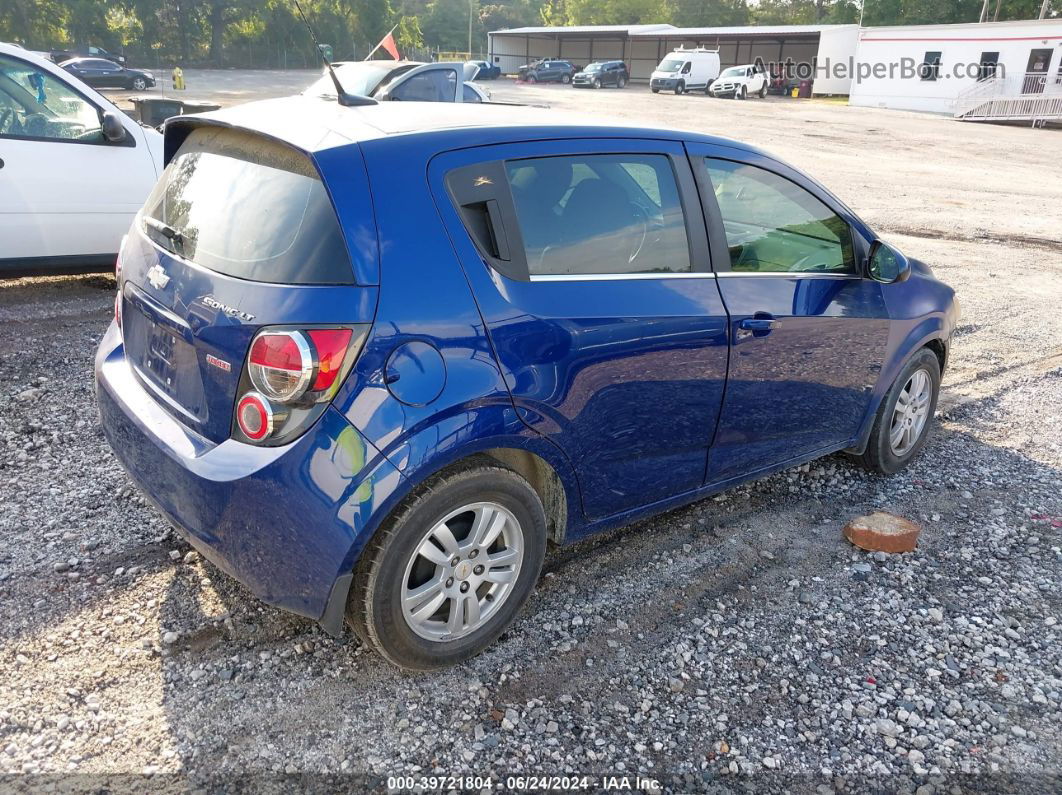 2013 Chevrolet Sonic Lt Manual Blue vin: 1G1JD6SB0D4129938