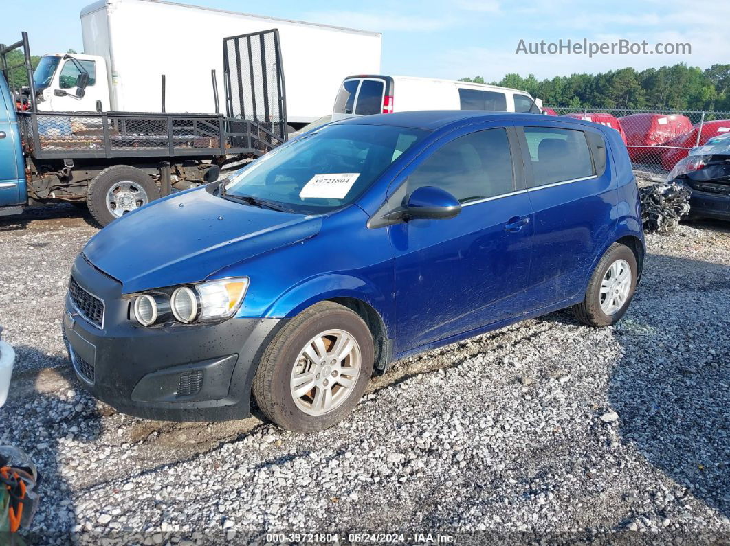 2013 Chevrolet Sonic Lt Manual Blue vin: 1G1JD6SB0D4129938