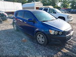 2013 Chevrolet Sonic Lt Manual Blue vin: 1G1JD6SB0D4129938