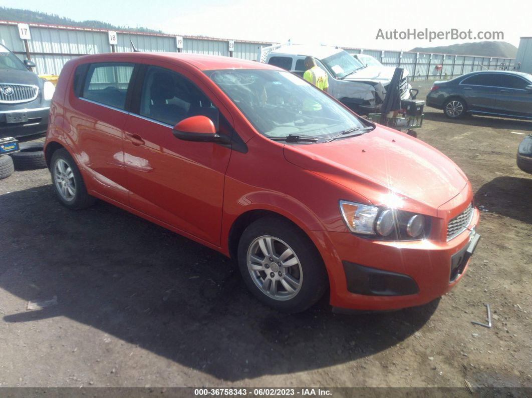 2013 Chevrolet Sonic Lt Orange vin: 1G1JD6SB3D4162058