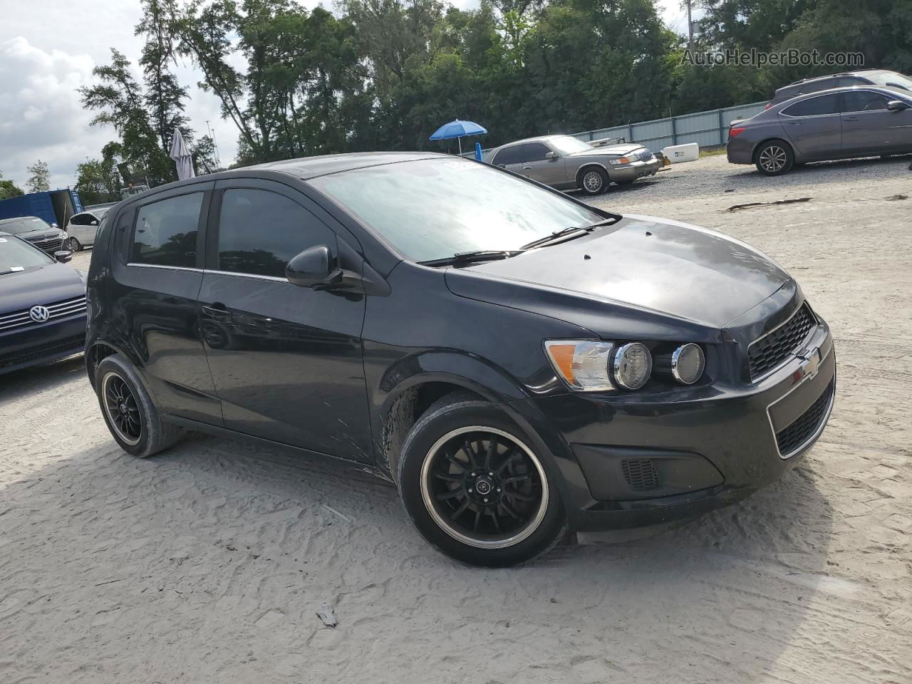 2013 Chevrolet Sonic Lt Black vin: 1G1JD6SB5D4108261