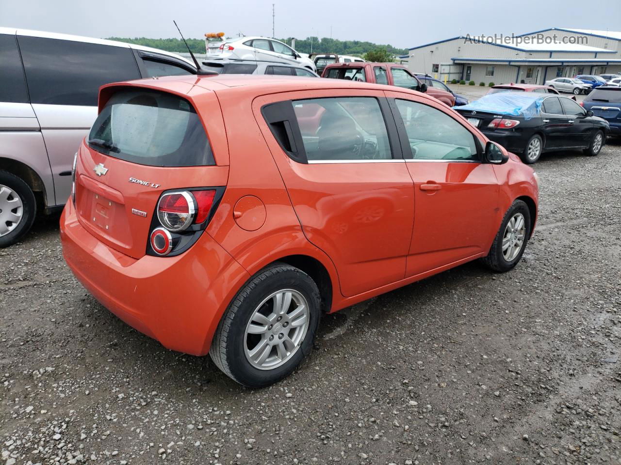 2013 Chevrolet Sonic Lt Orange vin: 1G1JD6SB7D4159101