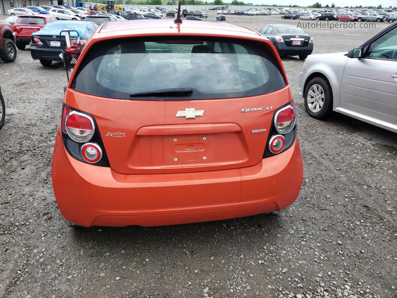 2013 Chevrolet Sonic Lt Оранжевый vin: 1G1JD6SB7D4159101