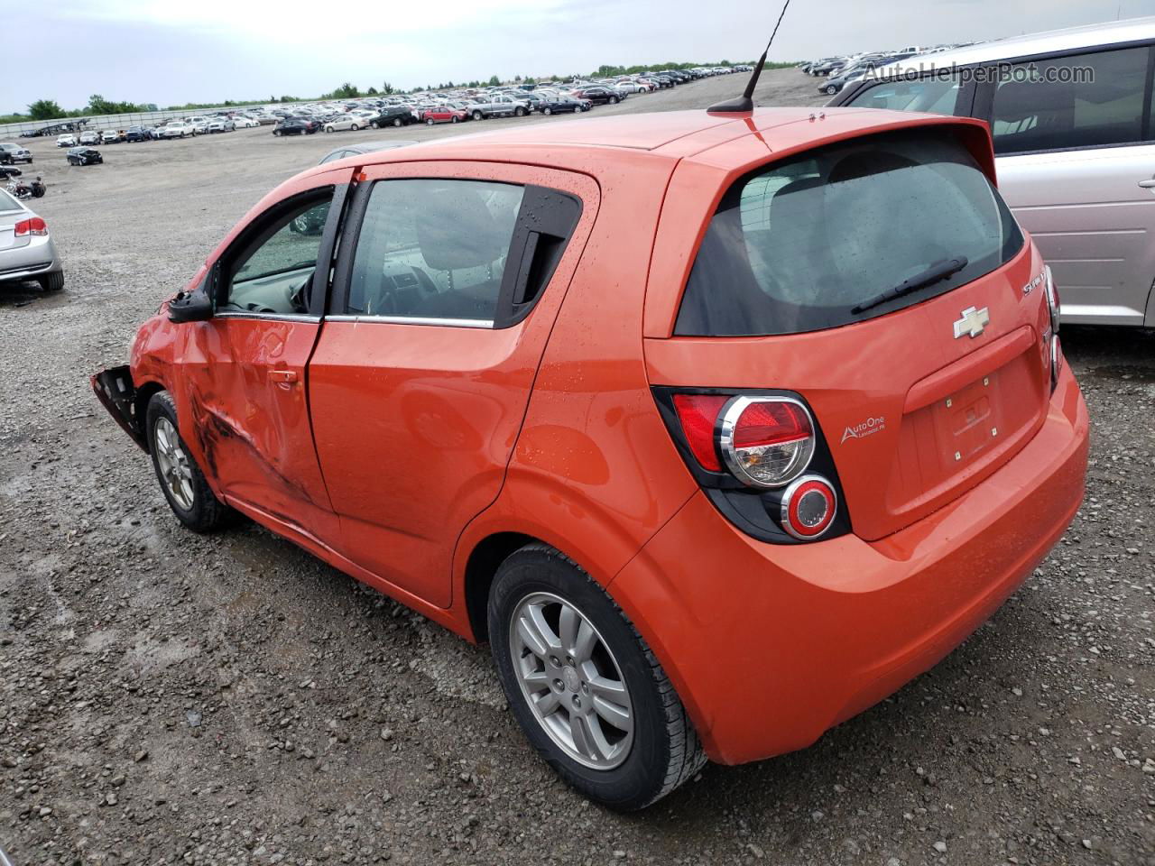 2013 Chevrolet Sonic Lt Orange vin: 1G1JD6SB7D4159101