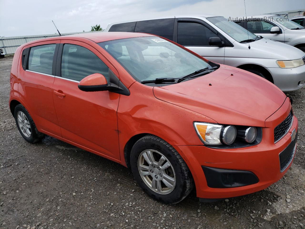 2013 Chevrolet Sonic Lt Orange vin: 1G1JD6SB7D4159101