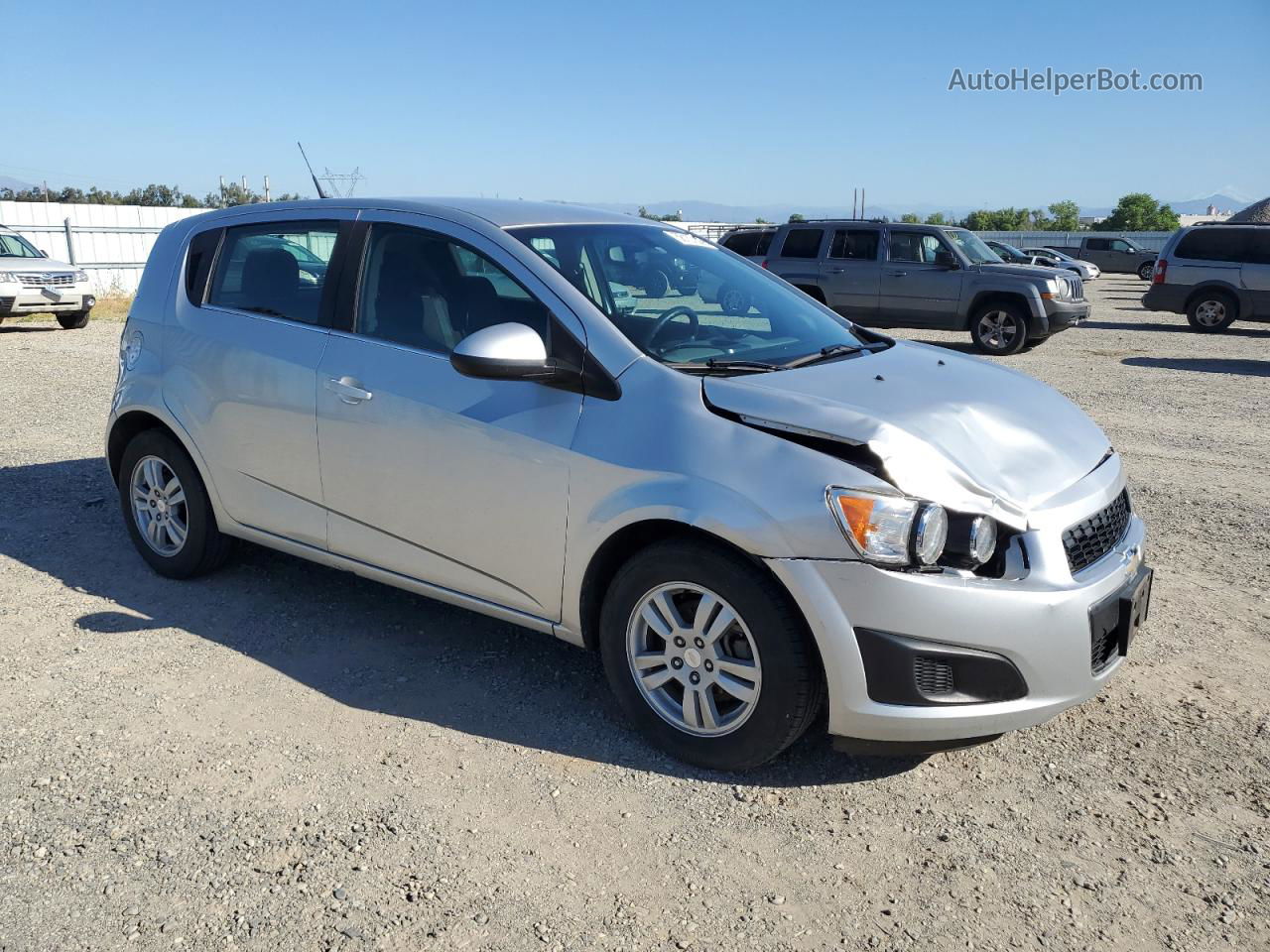 2014 Chevrolet Sonic Lt Silver vin: 1G1JD6SG0E4143254