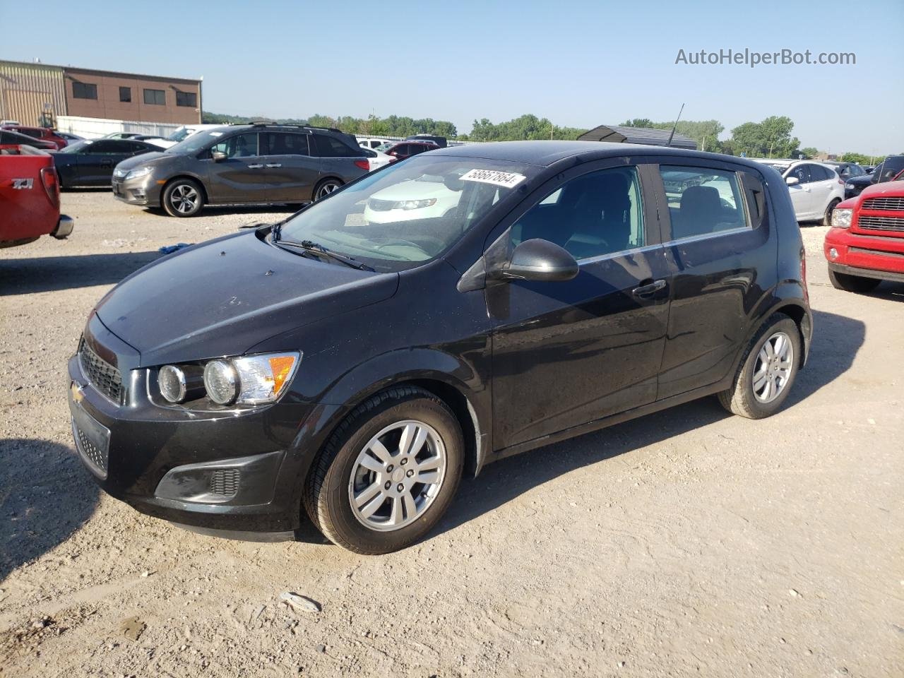 2013 Chevrolet Sonic Lt Black vin: 1G1JD6SH7D4219012