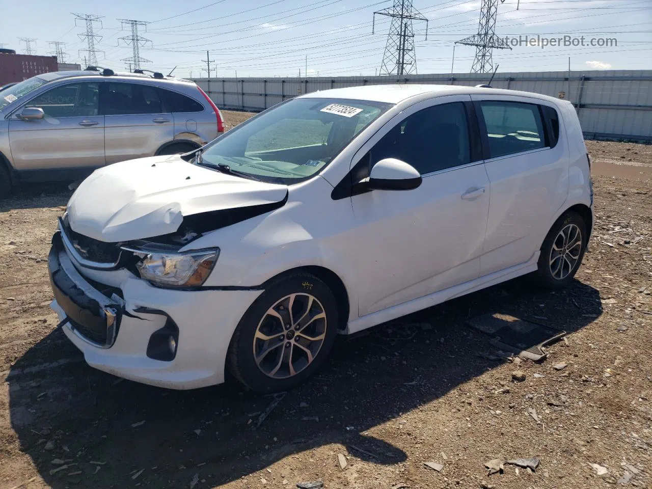 2018 Chevrolet Sonic Lt Белый vin: 1G1JD6SH9J4107341