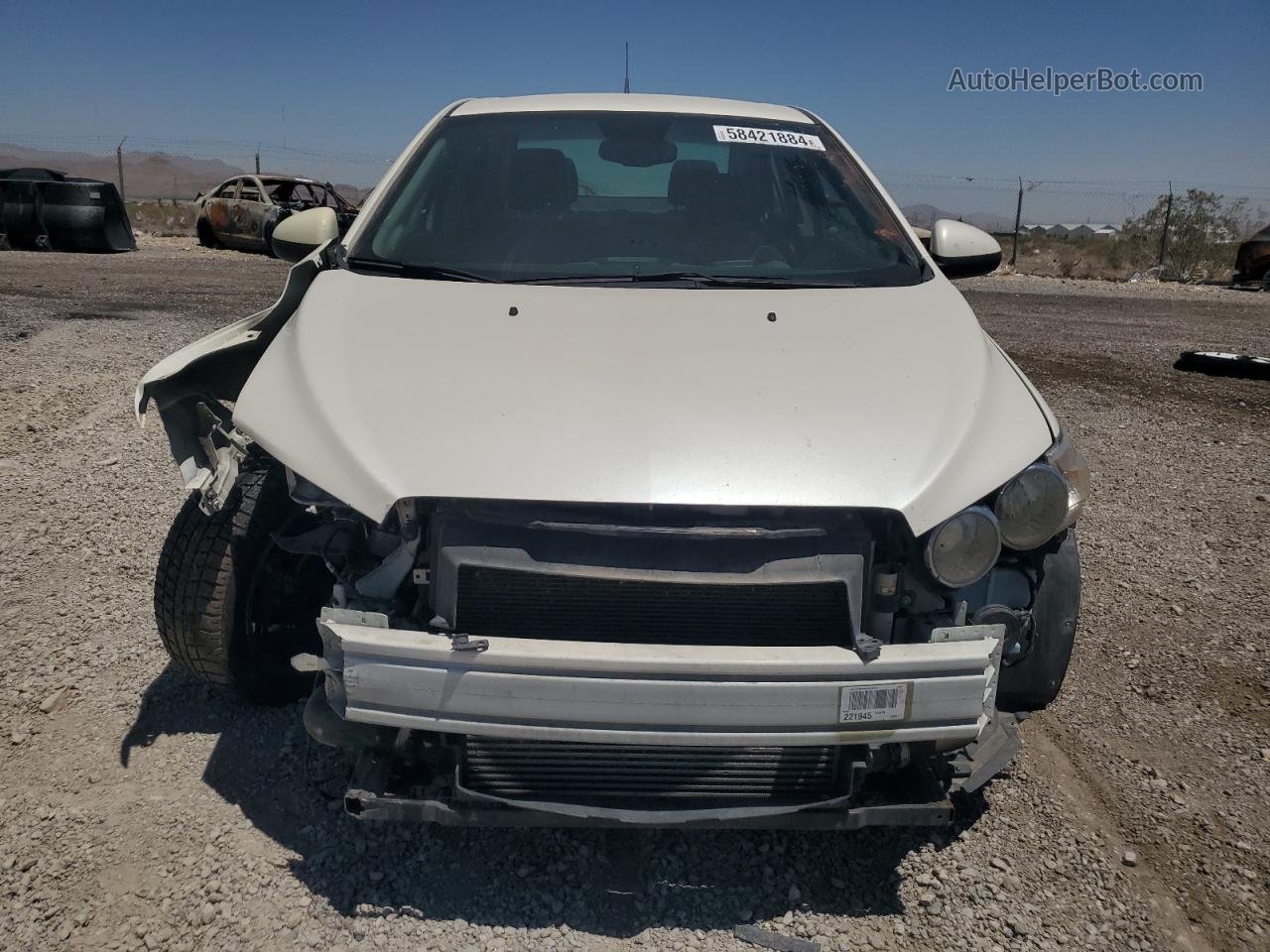 2013 Chevrolet Sonic Ltz White vin: 1G1JE5SB1D4187144