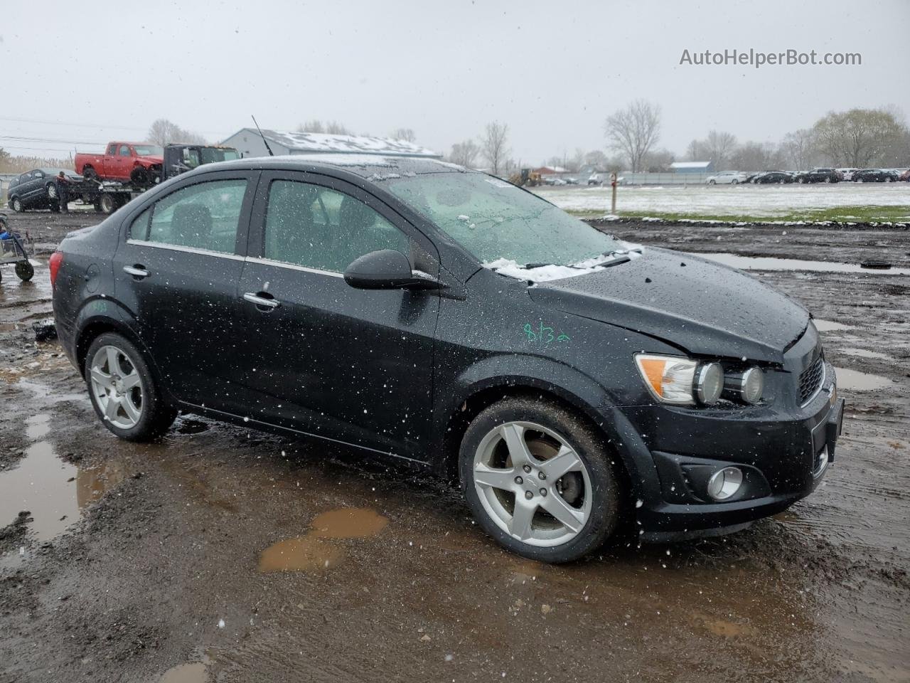 2014 Chevrolet Sonic Ltz Black vin: 1G1JE5SB1E4202792