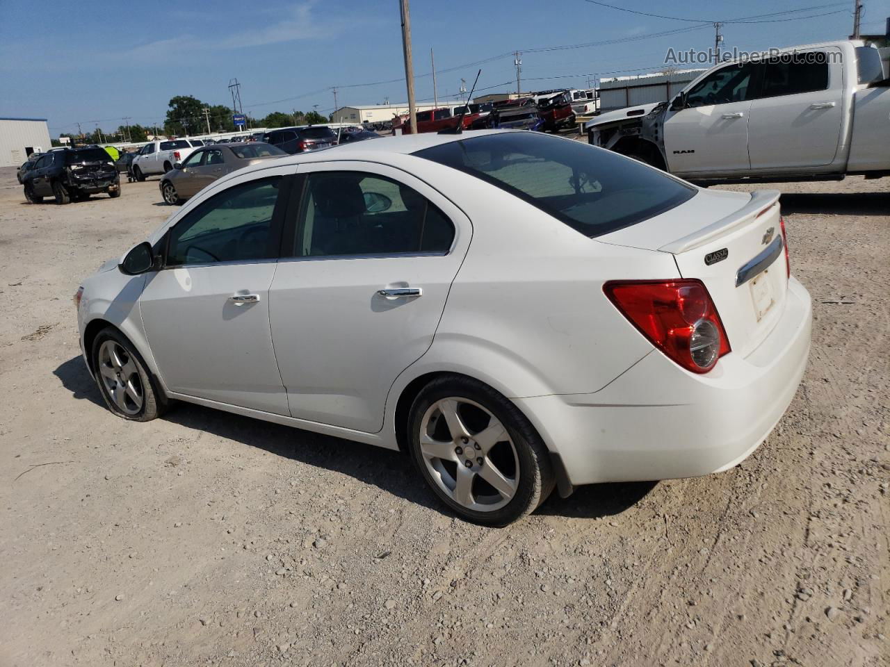 2013 Chevrolet Sonic Ltz White vin: 1G1JE5SB4D4113622