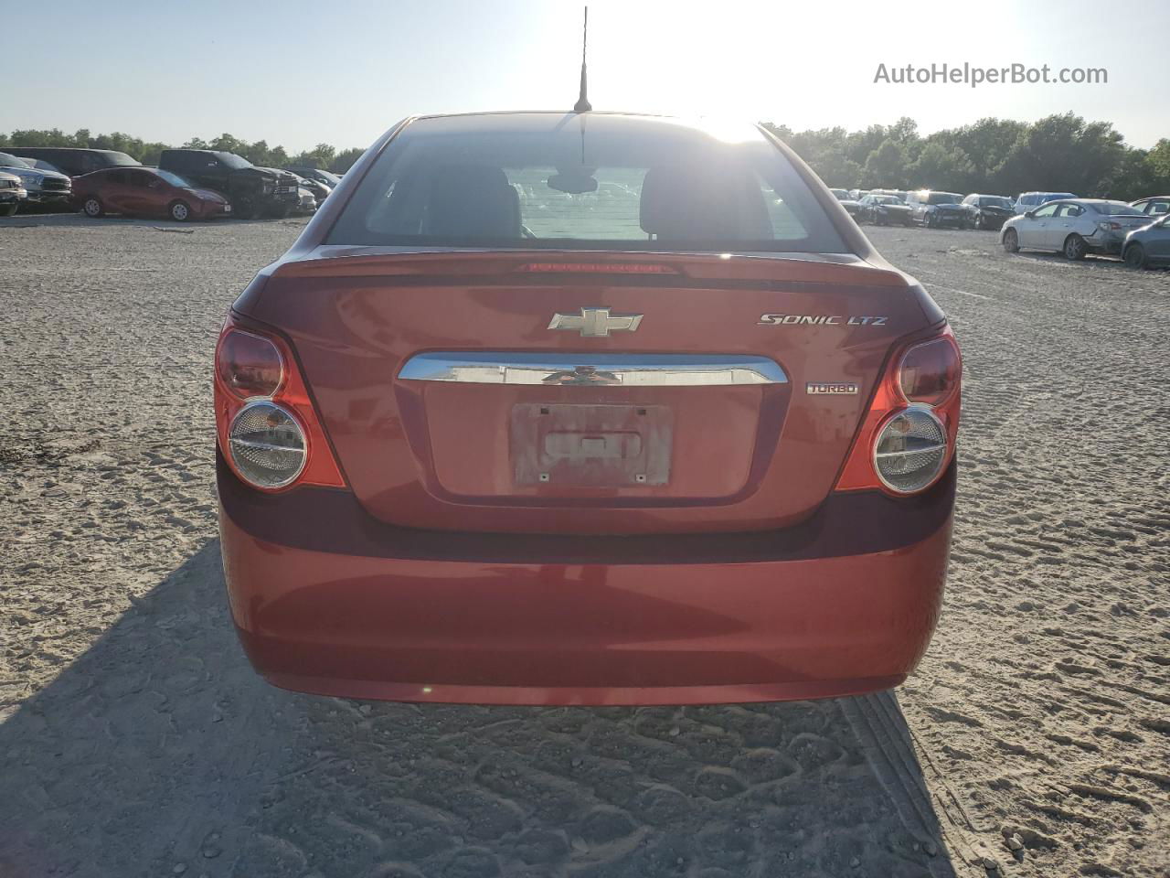 2013 Chevrolet Sonic Ltz Red vin: 1G1JE5SB4D4236904