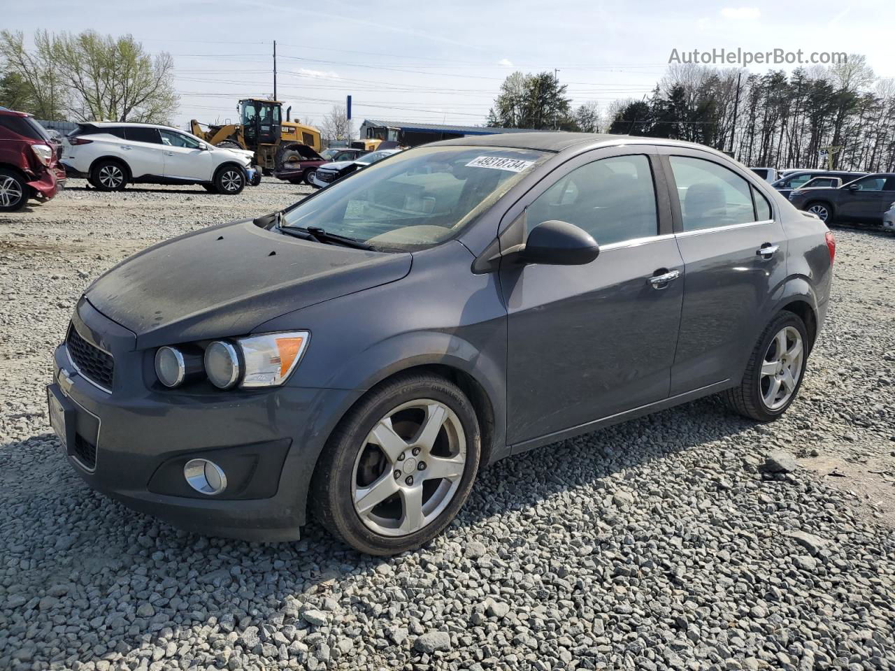 2013 Chevrolet Sonic Ltz Gray vin: 1G1JE5SB5D4112043