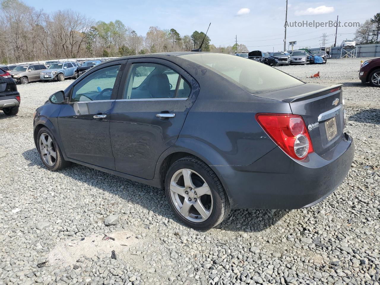 2013 Chevrolet Sonic Ltz Gray vin: 1G1JE5SB5D4112043