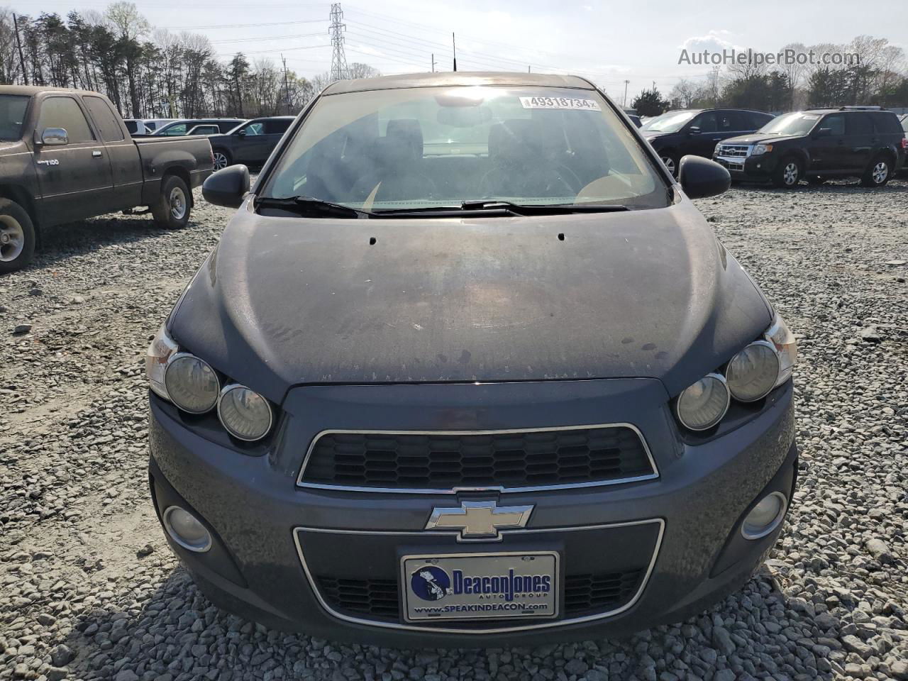 2013 Chevrolet Sonic Ltz Gray vin: 1G1JE5SB5D4112043