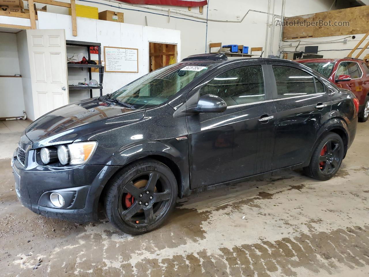 2014 Chevrolet Sonic Ltz Black vin: 1G1JE5SB8E4239550