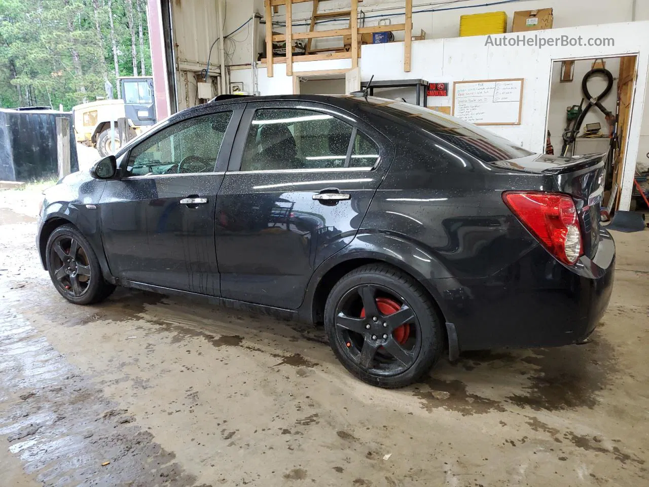 2014 Chevrolet Sonic Ltz Black vin: 1G1JE5SB8E4239550