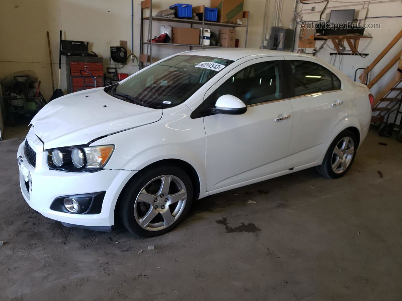 2014 Chevrolet Sonic Ltz White vin: 1G1JE5SB9E4216603