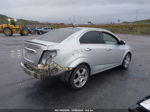 2013 Chevrolet Sonic Ltz Auto Silver vin: 1G1JE5SG8D4154153