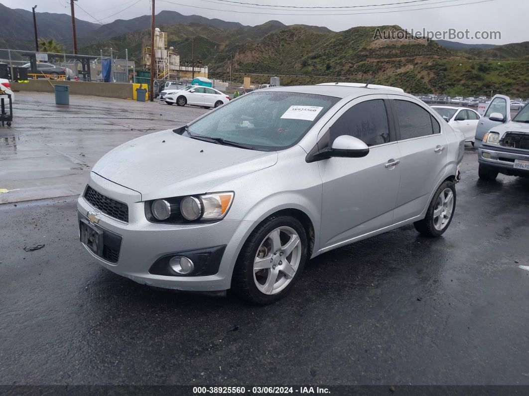 2013 Chevrolet Sonic Ltz Auto Silver vin: 1G1JE5SG8D4154153