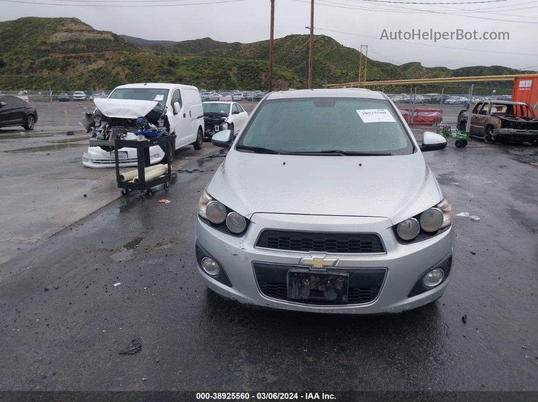 2013 Chevrolet Sonic Ltz Auto Silver vin: 1G1JE5SG8D4154153