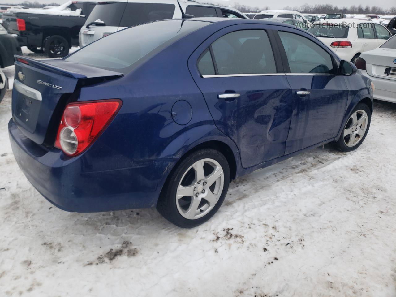 2013 Chevrolet Sonic Ltz Blue vin: 1G1JE5SH1D4178898