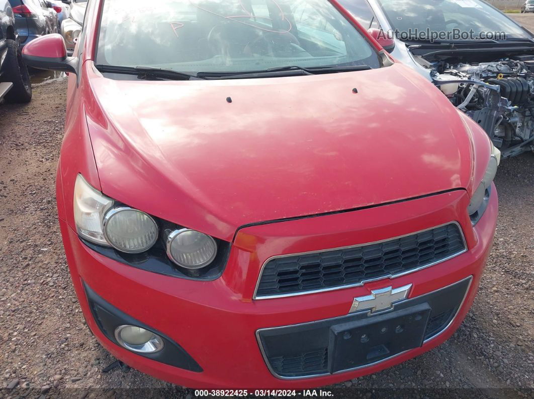 2013 Chevrolet Sonic Ltz Auto Red vin: 1G1JE5SH4D4170293