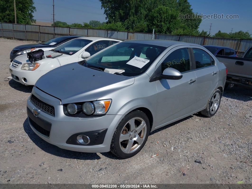 2013 Chevrolet Sonic Ltz Auto Silver vin: 1G1JE5SH4D4204989