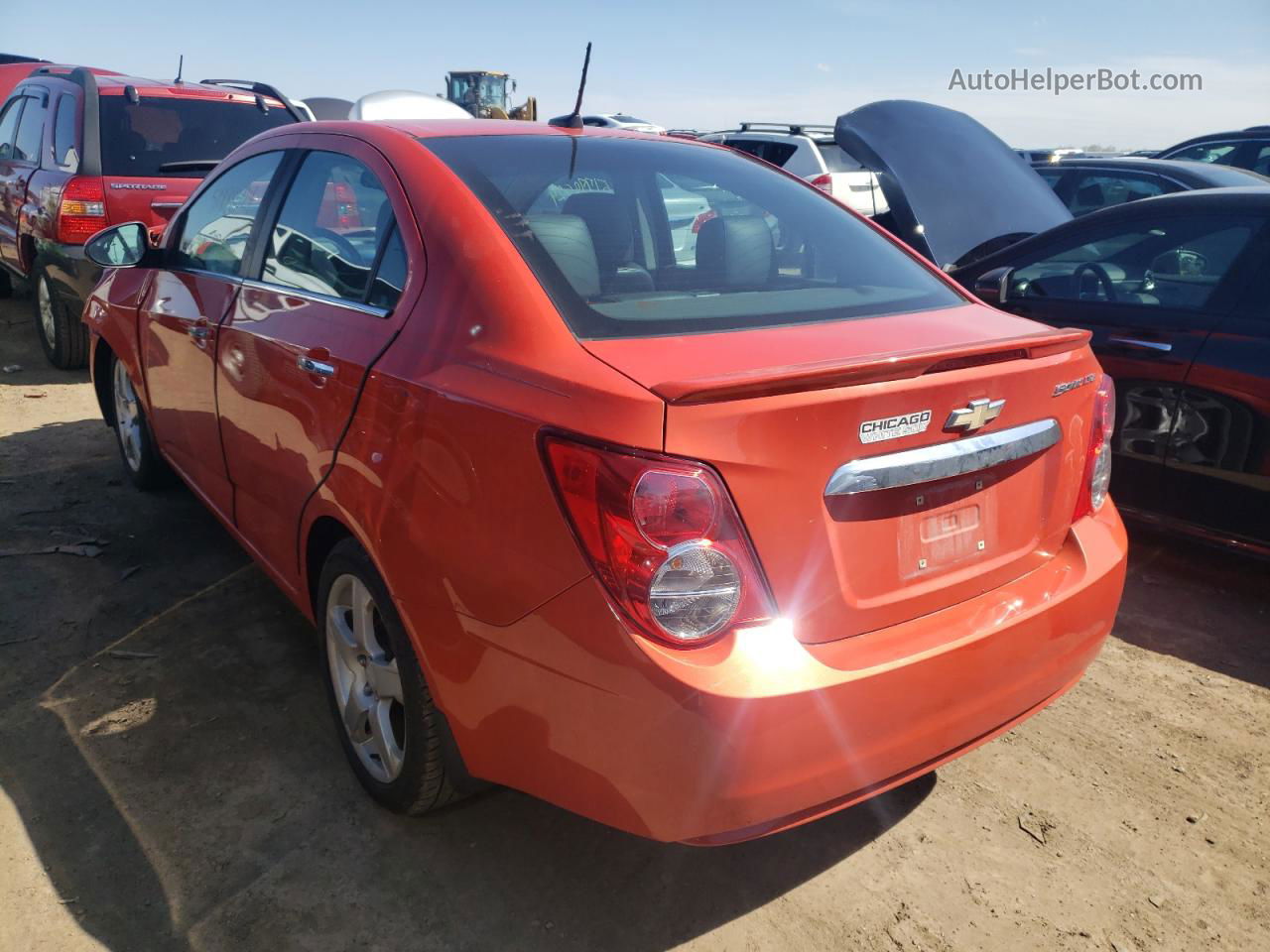 2013 Chevrolet Sonic Ltz Red vin: 1G1JE5SH5D4167161