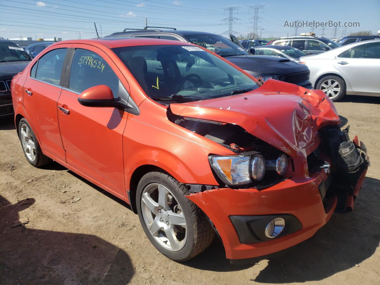 2013 Chevrolet Sonic Ltz Red vin: 1G1JE5SH5D4167161