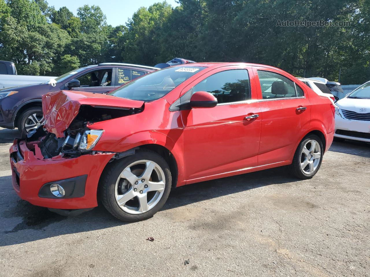 2013 Chevrolet Sonic Ltz Red vin: 1G1JE5SH6D4236858