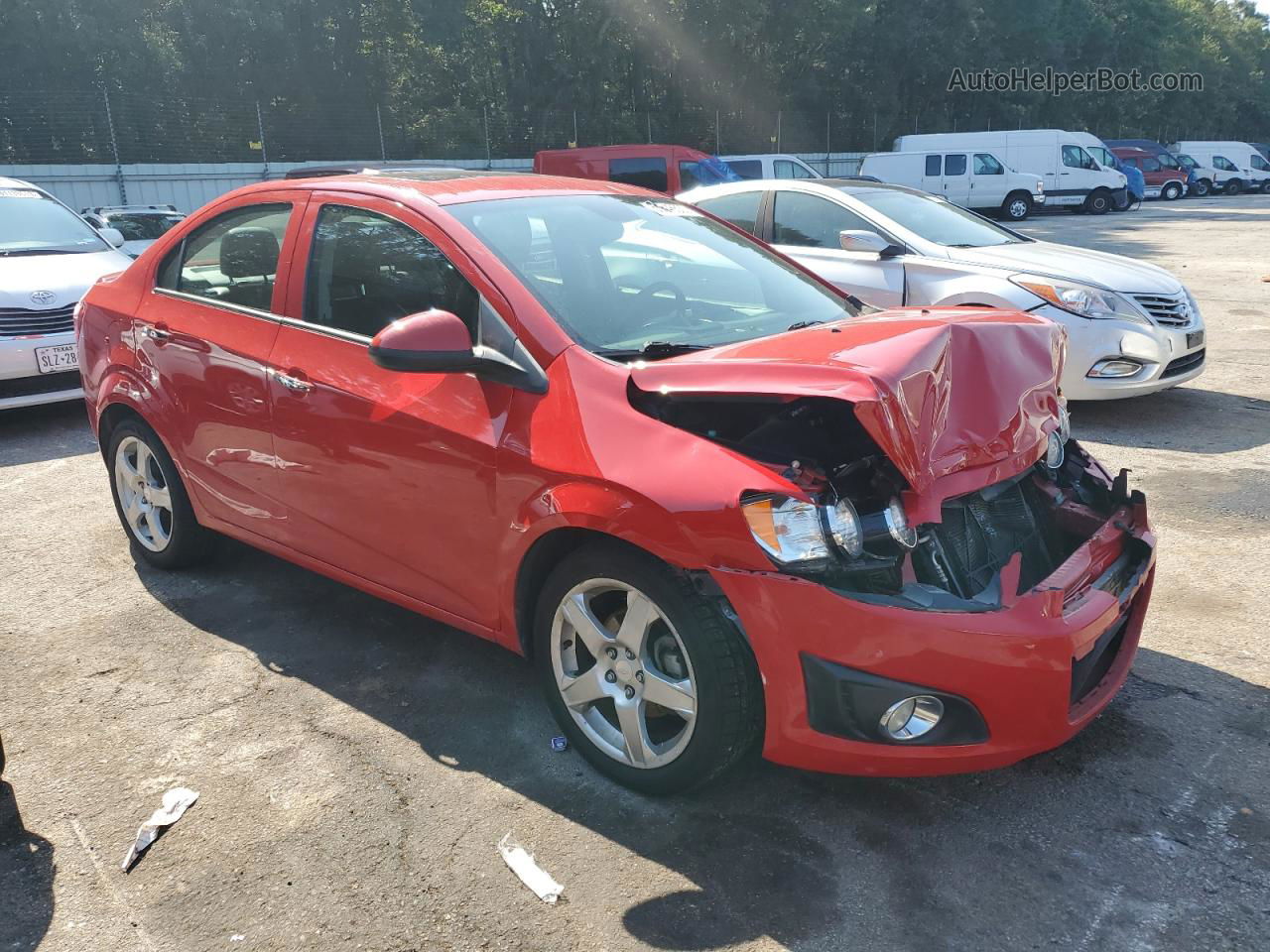 2013 Chevrolet Sonic Ltz Red vin: 1G1JE5SH6D4236858