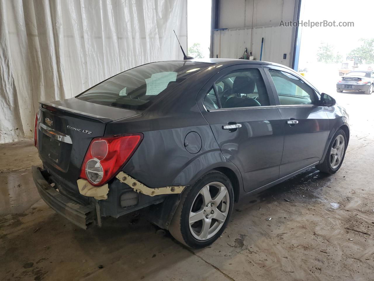 2013 Chevrolet Sonic Ltz Gray vin: 1G1JE5SH7D4115658