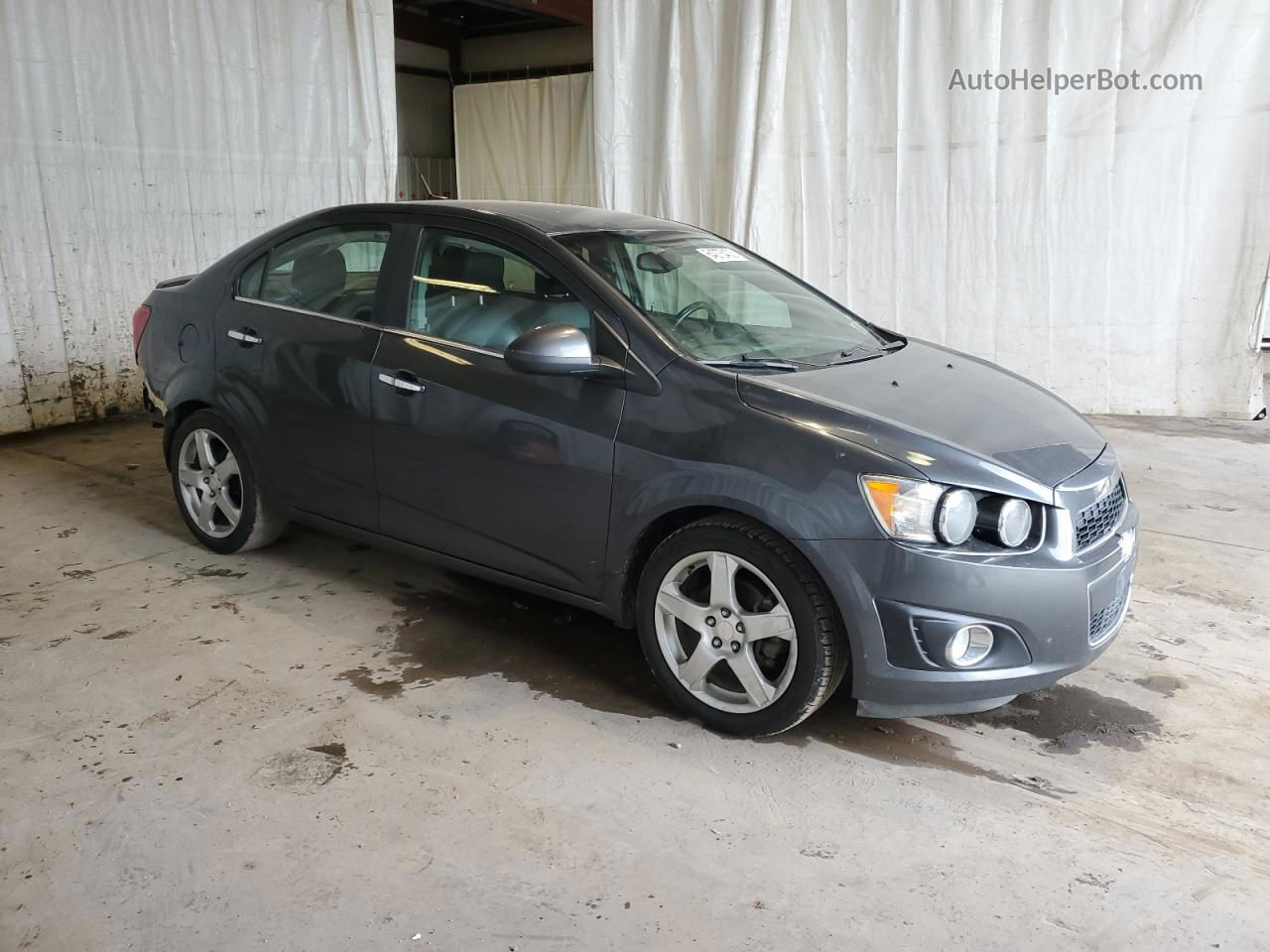 2013 Chevrolet Sonic Ltz Gray vin: 1G1JE5SH7D4115658