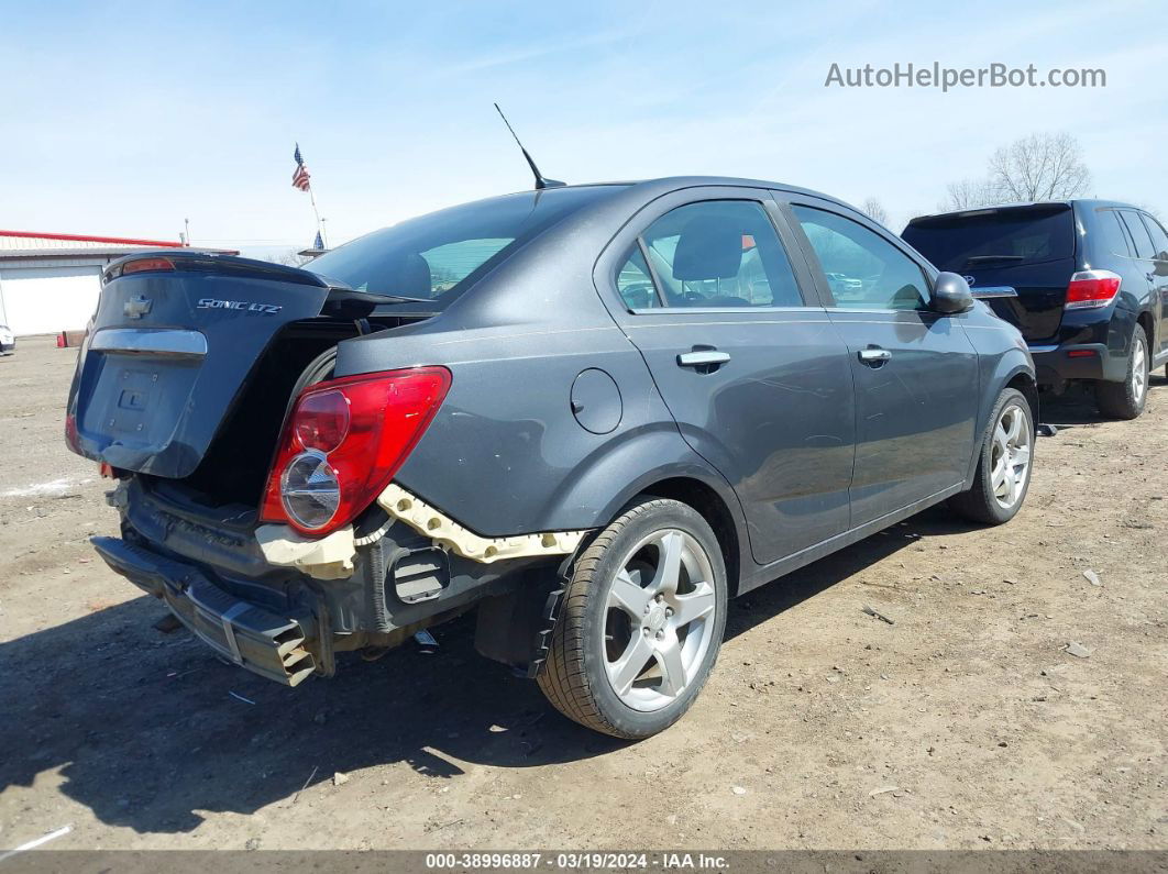 2013 Chevrolet Sonic Ltz Auto Gray vin: 1G1JE5SH8D4174475