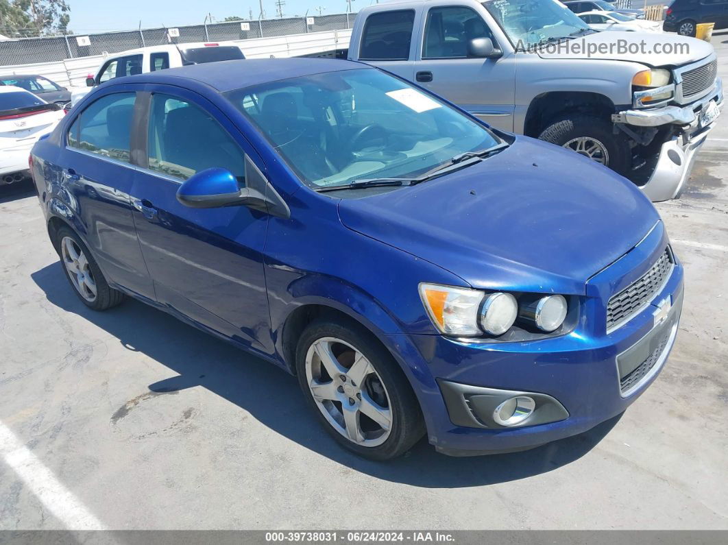 2013 Chevrolet Sonic Ltz Auto Blue vin: 1G1JE5SHXD4171772