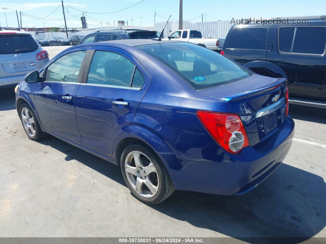 2013 Chevrolet Sonic Ltz Auto Синий vin: 1G1JE5SHXD4171772